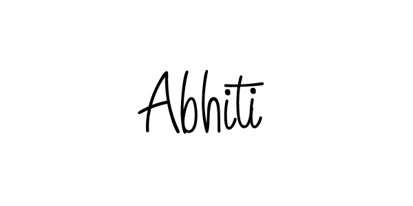 You should practise on your own different ways (Angelique-Rose-font-FFP) to write your name (Abhiti) in signature. don't let someone else do it for you. Abhiti signature style 5 images and pictures png