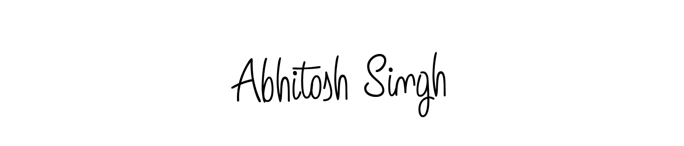 Create a beautiful signature design for name Abhitosh Singh. With this signature (Angelique-Rose-font-FFP) fonts, you can make a handwritten signature for free. Abhitosh Singh signature style 5 images and pictures png