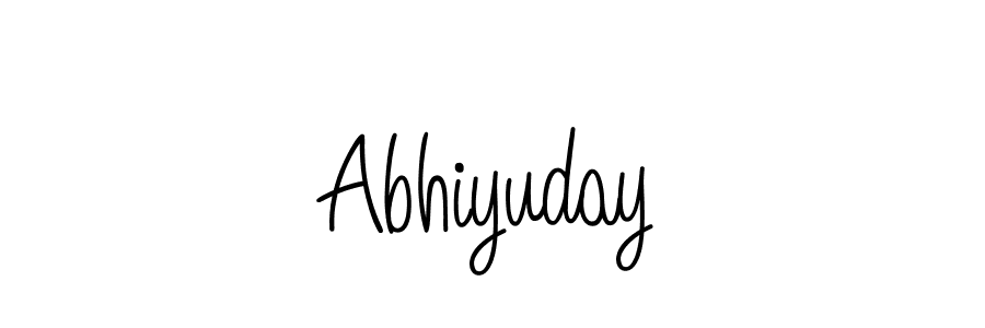 How to make Abhiyuday name signature. Use Angelique-Rose-font-FFP style for creating short signs online. This is the latest handwritten sign. Abhiyuday signature style 5 images and pictures png