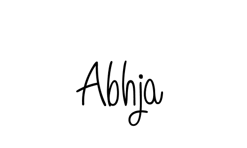 Create a beautiful signature design for name Abhja. With this signature (Angelique-Rose-font-FFP) fonts, you can make a handwritten signature for free. Abhja signature style 5 images and pictures png