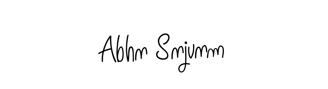 This is the best signature style for the Abhn Snjvnm name. Also you like these signature font (Angelique-Rose-font-FFP). Mix name signature. Abhn Snjvnm signature style 5 images and pictures png