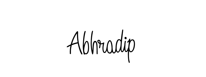 Make a beautiful signature design for name Abhradip. With this signature (Angelique-Rose-font-FFP) style, you can create a handwritten signature for free. Abhradip signature style 5 images and pictures png