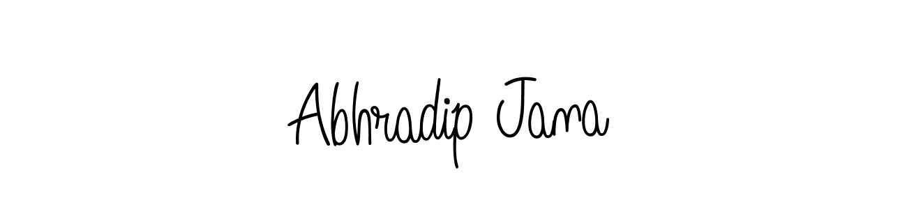 Make a short Abhradip Jana signature style. Manage your documents anywhere anytime using Angelique-Rose-font-FFP. Create and add eSignatures, submit forms, share and send files easily. Abhradip Jana signature style 5 images and pictures png