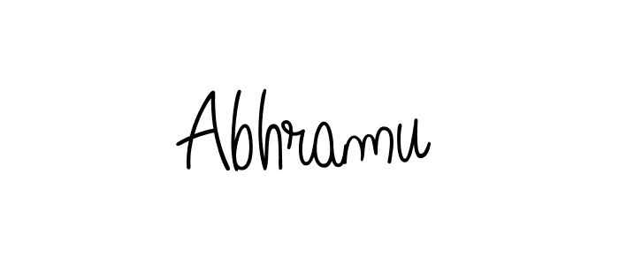 You should practise on your own different ways (Angelique-Rose-font-FFP) to write your name (Abhramu) in signature. don't let someone else do it for you. Abhramu signature style 5 images and pictures png