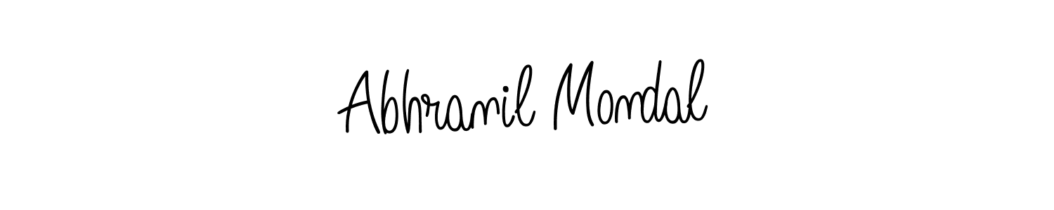 Design your own signature with our free online signature maker. With this signature software, you can create a handwritten (Angelique-Rose-font-FFP) signature for name Abhranil Mondal. Abhranil Mondal signature style 5 images and pictures png