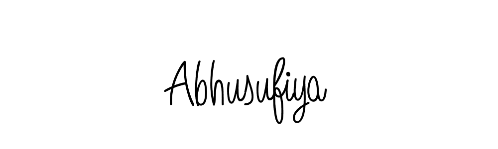 How to make Abhusufiya name signature. Use Angelique-Rose-font-FFP style for creating short signs online. This is the latest handwritten sign. Abhusufiya signature style 5 images and pictures png