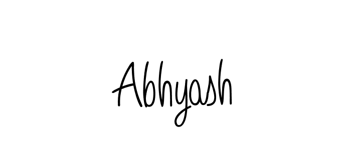 Design your own signature with our free online signature maker. With this signature software, you can create a handwritten (Angelique-Rose-font-FFP) signature for name Abhyash. Abhyash signature style 5 images and pictures png