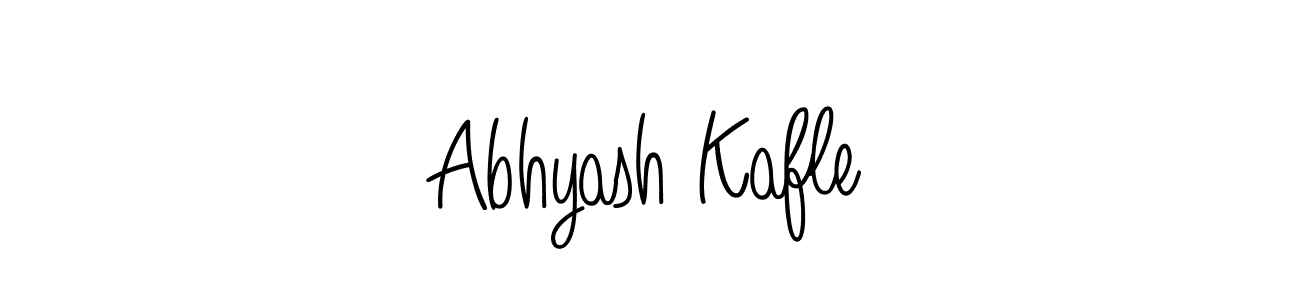 Use a signature maker to create a handwritten signature online. With this signature software, you can design (Angelique-Rose-font-FFP) your own signature for name Abhyash Kafle. Abhyash Kafle signature style 5 images and pictures png