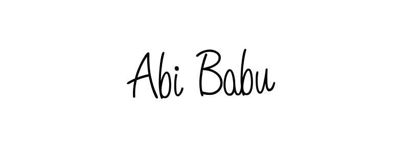 How to Draw Abi Babu signature style? Angelique-Rose-font-FFP is a latest design signature styles for name Abi Babu. Abi Babu signature style 5 images and pictures png