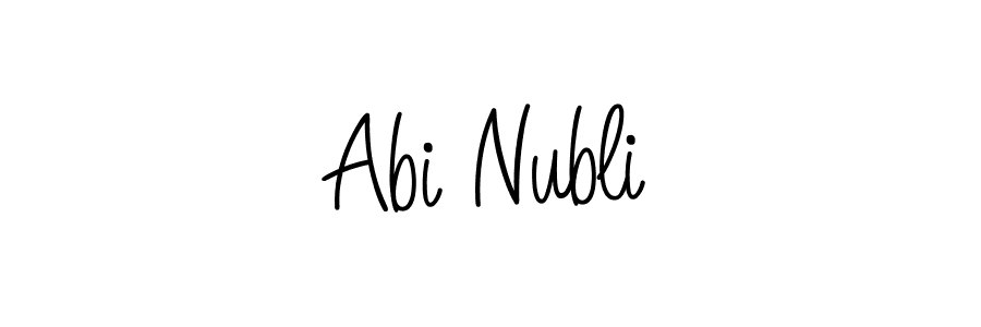 Also we have Abi Nubli name is the best signature style. Create professional handwritten signature collection using Angelique-Rose-font-FFP autograph style. Abi Nubli signature style 5 images and pictures png