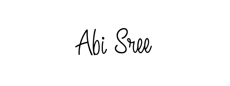 How to Draw Abi Sree signature style? Angelique-Rose-font-FFP is a latest design signature styles for name Abi Sree. Abi Sree signature style 5 images and pictures png