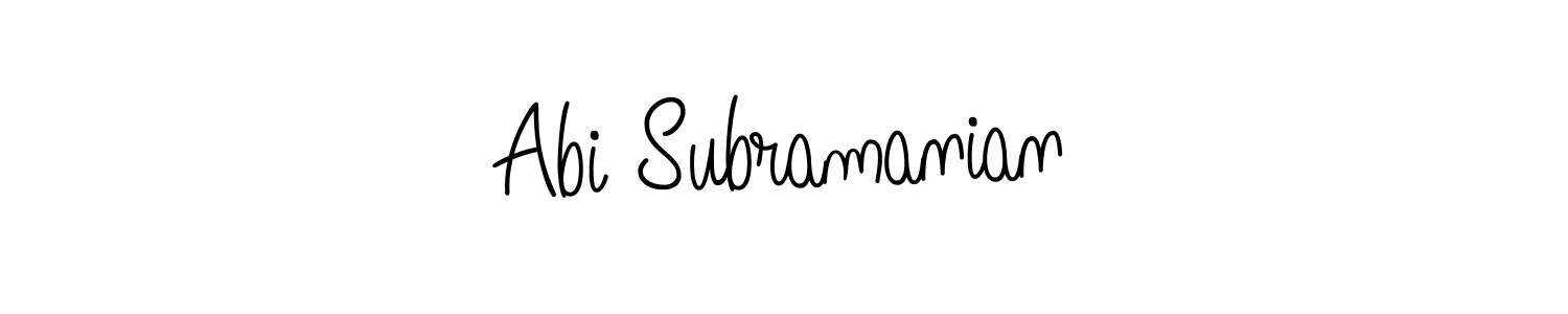 Here are the top 10 professional signature styles for the name Abi Subramanian. These are the best autograph styles you can use for your name. Abi Subramanian signature style 5 images and pictures png