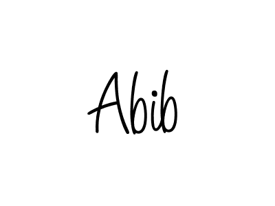 Abib stylish signature style. Best Handwritten Sign (Angelique-Rose-font-FFP) for my name. Handwritten Signature Collection Ideas for my name Abib. Abib signature style 5 images and pictures png