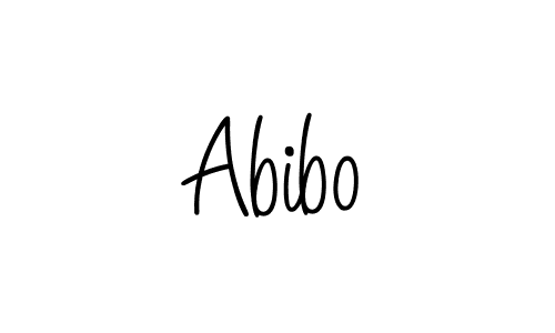The best way (Angelique-Rose-font-FFP) to make a short signature is to pick only two or three words in your name. The name Abibo include a total of six letters. For converting this name. Abibo signature style 5 images and pictures png