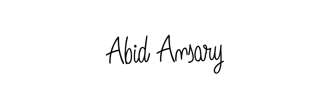 How to make Abid Ansary signature? Angelique-Rose-font-FFP is a professional autograph style. Create handwritten signature for Abid Ansary name. Abid Ansary signature style 5 images and pictures png