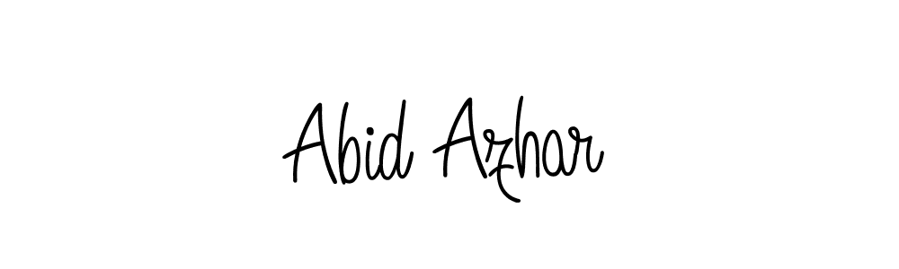 Make a beautiful signature design for name Abid Azhar. Use this online signature maker to create a handwritten signature for free. Abid Azhar signature style 5 images and pictures png
