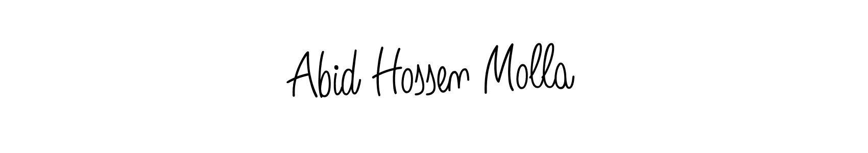 Make a short Abid Hossen Molla signature style. Manage your documents anywhere anytime using Angelique-Rose-font-FFP. Create and add eSignatures, submit forms, share and send files easily. Abid Hossen Molla signature style 5 images and pictures png