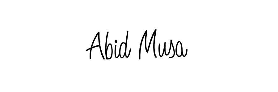 Make a beautiful signature design for name Abid Musa. Use this online signature maker to create a handwritten signature for free. Abid Musa signature style 5 images and pictures png