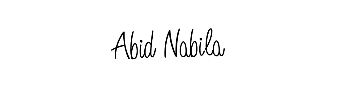 Make a short Abid Nabila signature style. Manage your documents anywhere anytime using Angelique-Rose-font-FFP. Create and add eSignatures, submit forms, share and send files easily. Abid Nabila signature style 5 images and pictures png