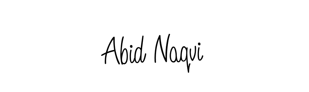 Abid Naqvi stylish signature style. Best Handwritten Sign (Angelique-Rose-font-FFP) for my name. Handwritten Signature Collection Ideas for my name Abid Naqvi. Abid Naqvi signature style 5 images and pictures png