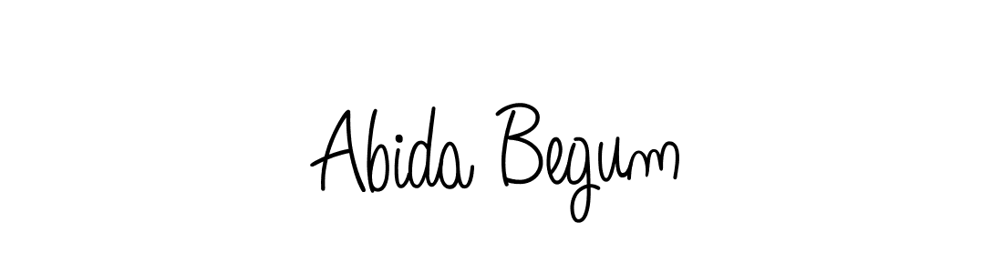 The best way (Angelique-Rose-font-FFP) to make a short signature is to pick only two or three words in your name. The name Abida Begum include a total of six letters. For converting this name. Abida Begum signature style 5 images and pictures png