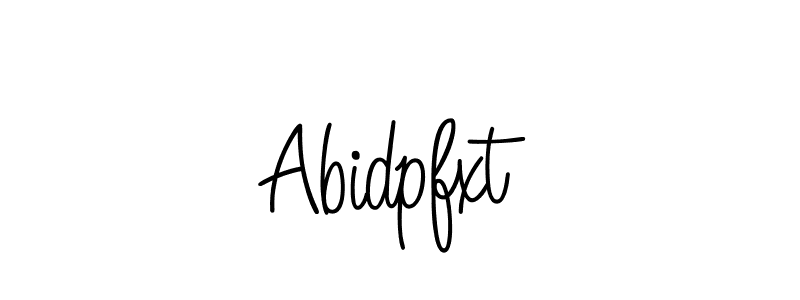 How to make Abidpfxt name signature. Use Angelique-Rose-font-FFP style for creating short signs online. This is the latest handwritten sign. Abidpfxt signature style 5 images and pictures png