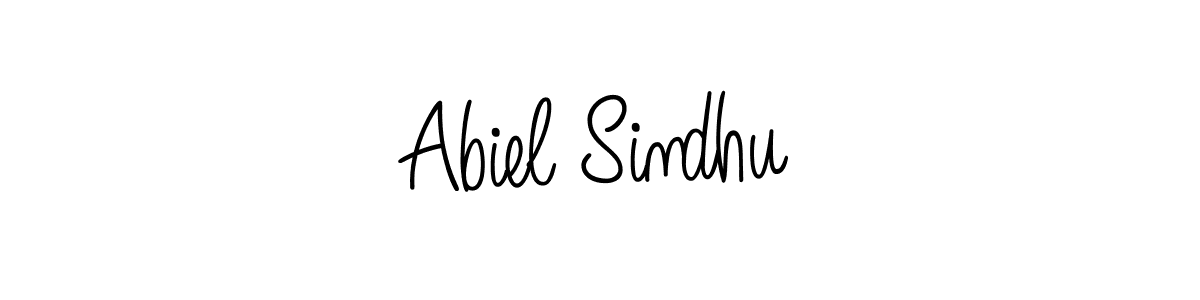 How to Draw Abiel Sindhu signature style? Angelique-Rose-font-FFP is a latest design signature styles for name Abiel Sindhu. Abiel Sindhu signature style 5 images and pictures png
