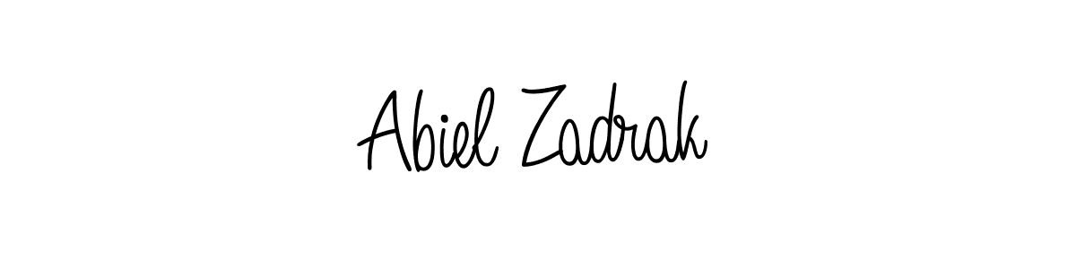 Angelique-Rose-font-FFP is a professional signature style that is perfect for those who want to add a touch of class to their signature. It is also a great choice for those who want to make their signature more unique. Get Abiel Zadrak name to fancy signature for free. Abiel Zadrak signature style 5 images and pictures png