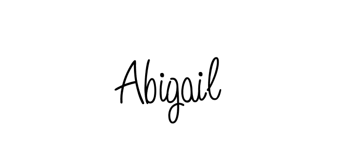 You should practise on your own different ways (Angelique-Rose-font-FFP) to write your name (Abigail) in signature. don't let someone else do it for you. Abigail signature style 5 images and pictures png