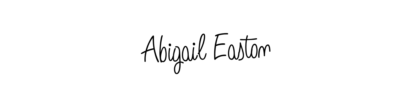 Make a beautiful signature design for name Abigail Easton. With this signature (Angelique-Rose-font-FFP) style, you can create a handwritten signature for free. Abigail Easton signature style 5 images and pictures png