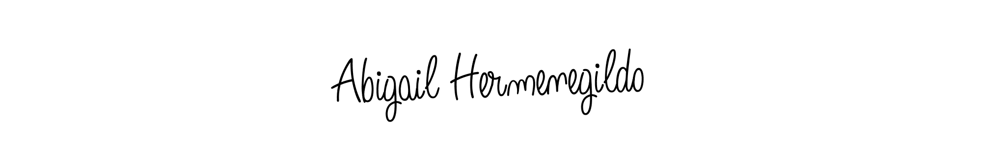 Use a signature maker to create a handwritten signature online. With this signature software, you can design (Angelique-Rose-font-FFP) your own signature for name Abigail Hermenegildo. Abigail Hermenegildo signature style 5 images and pictures png