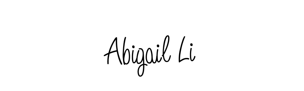 if you are searching for the best signature style for your name Abigail Li. so please give up your signature search. here we have designed multiple signature styles  using Angelique-Rose-font-FFP. Abigail Li signature style 5 images and pictures png