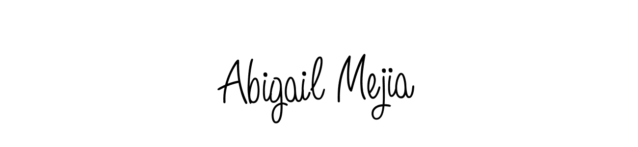 Angelique-Rose-font-FFP is a professional signature style that is perfect for those who want to add a touch of class to their signature. It is also a great choice for those who want to make their signature more unique. Get Abigail Mejia name to fancy signature for free. Abigail Mejia signature style 5 images and pictures png