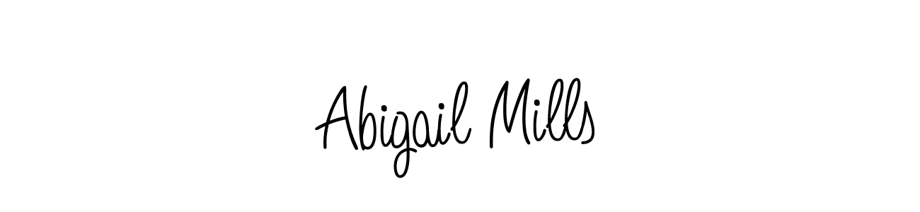Angelique-Rose-font-FFP is a professional signature style that is perfect for those who want to add a touch of class to their signature. It is also a great choice for those who want to make their signature more unique. Get Abigail Mills name to fancy signature for free. Abigail Mills signature style 5 images and pictures png