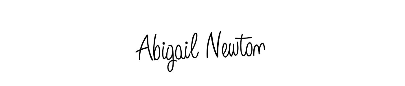 You should practise on your own different ways (Angelique-Rose-font-FFP) to write your name (Abigail Newton) in signature. don't let someone else do it for you. Abigail Newton signature style 5 images and pictures png