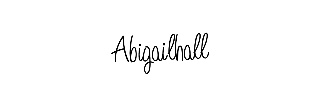 How to make Abigailhall name signature. Use Angelique-Rose-font-FFP style for creating short signs online. This is the latest handwritten sign. Abigailhall signature style 5 images and pictures png