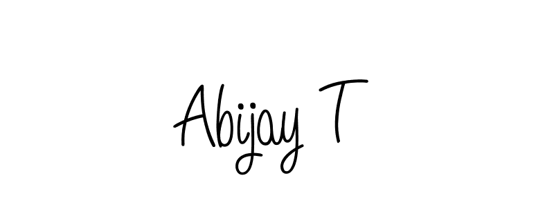 Also You can easily find your signature by using the search form. We will create Abijay T name handwritten signature images for you free of cost using Angelique-Rose-font-FFP sign style. Abijay T signature style 5 images and pictures png