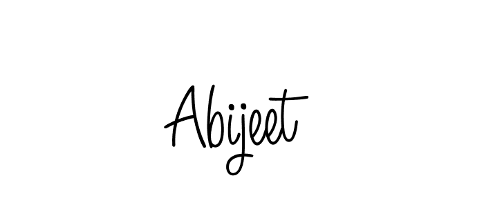 You should practise on your own different ways (Angelique-Rose-font-FFP) to write your name (Abijeet) in signature. don't let someone else do it for you. Abijeet signature style 5 images and pictures png