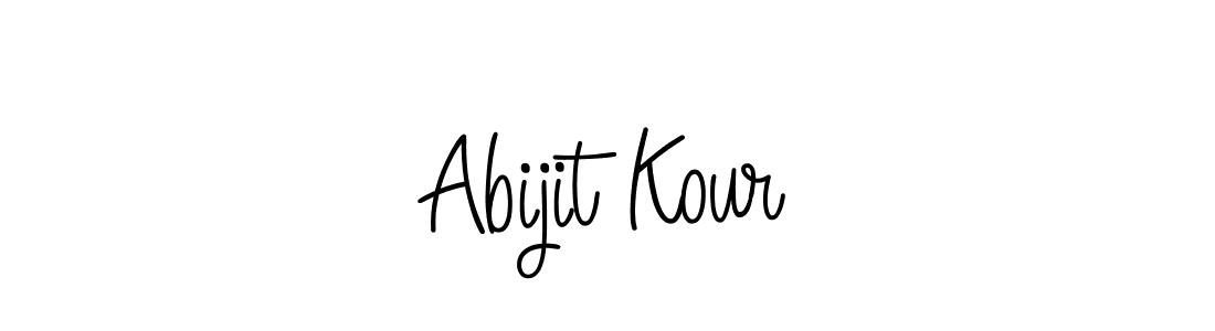 Make a short Abijit Kour signature style. Manage your documents anywhere anytime using Angelique-Rose-font-FFP. Create and add eSignatures, submit forms, share and send files easily. Abijit Kour signature style 5 images and pictures png