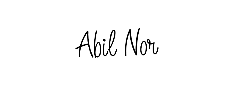 if you are searching for the best signature style for your name Abil Nor. so please give up your signature search. here we have designed multiple signature styles  using Angelique-Rose-font-FFP. Abil Nor signature style 5 images and pictures png