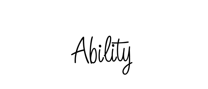 How to make Ability signature? Angelique-Rose-font-FFP is a professional autograph style. Create handwritten signature for Ability name. Ability signature style 5 images and pictures png