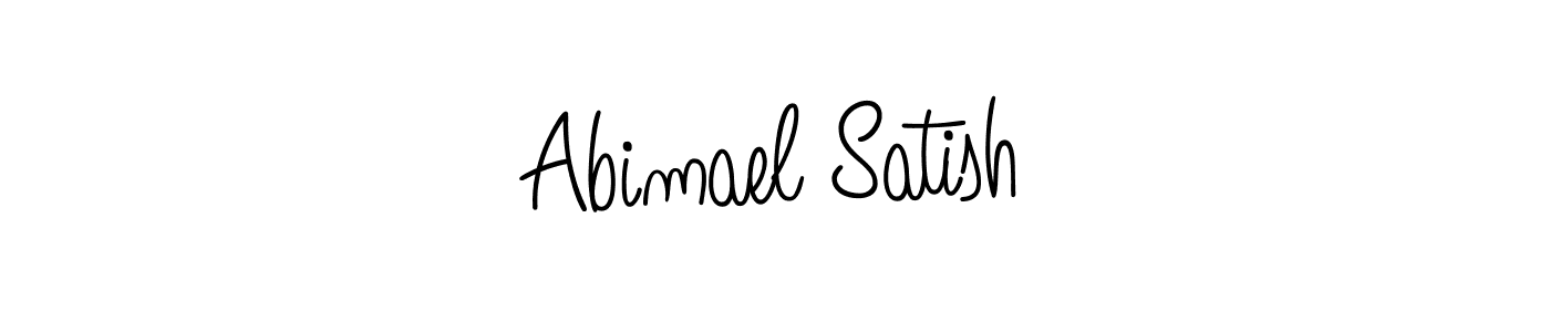 This is the best signature style for the Abimael Satish name. Also you like these signature font (Angelique-Rose-font-FFP). Mix name signature. Abimael Satish signature style 5 images and pictures png