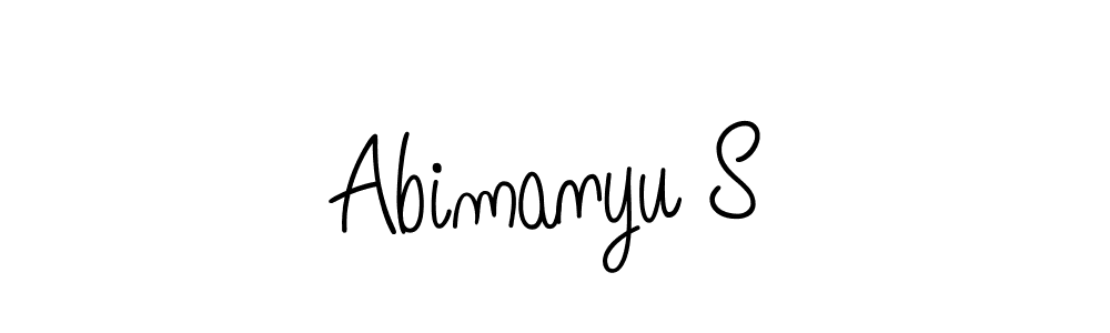 Also we have Abimanyu S name is the best signature style. Create professional handwritten signature collection using Angelique-Rose-font-FFP autograph style. Abimanyu S signature style 5 images and pictures png