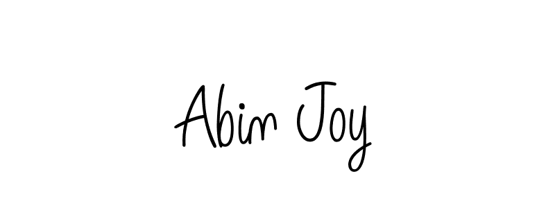 Design your own signature with our free online signature maker. With this signature software, you can create a handwritten (Angelique-Rose-font-FFP) signature for name Abin Joy. Abin Joy signature style 5 images and pictures png