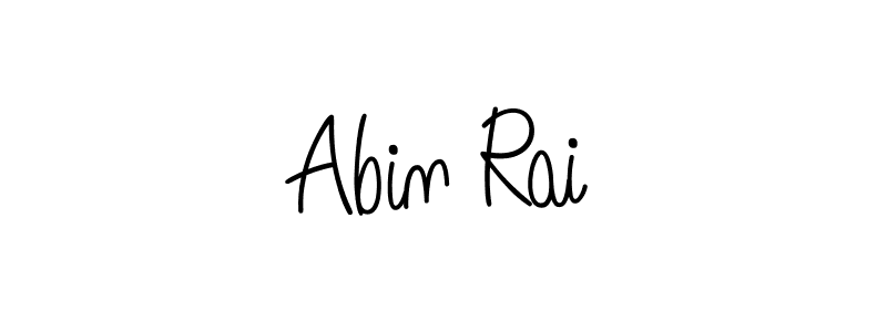 Make a beautiful signature design for name Abin Rai. With this signature (Angelique-Rose-font-FFP) style, you can create a handwritten signature for free. Abin Rai signature style 5 images and pictures png