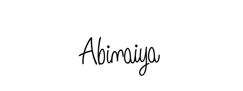 You should practise on your own different ways (Angelique-Rose-font-FFP) to write your name (Abinaiya) in signature. don't let someone else do it for you. Abinaiya signature style 5 images and pictures png