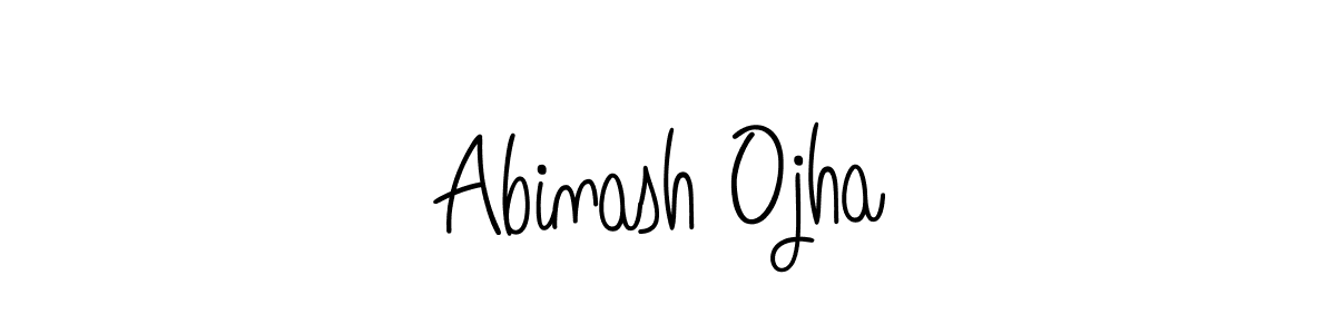 Design your own signature with our free online signature maker. With this signature software, you can create a handwritten (Angelique-Rose-font-FFP) signature for name Abinash Ojha. Abinash Ojha signature style 5 images and pictures png