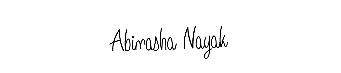 Use a signature maker to create a handwritten signature online. With this signature software, you can design (Angelique-Rose-font-FFP) your own signature for name Abinasha Nayak. Abinasha Nayak signature style 5 images and pictures png