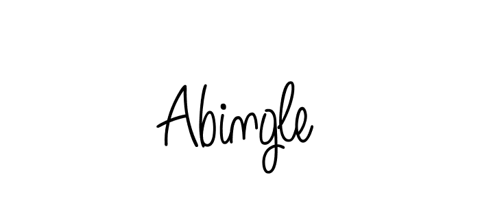 Abingle stylish signature style. Best Handwritten Sign (Angelique-Rose-font-FFP) for my name. Handwritten Signature Collection Ideas for my name Abingle. Abingle signature style 5 images and pictures png