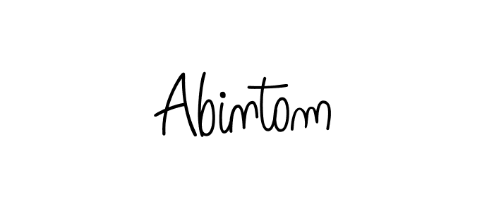 Design your own signature with our free online signature maker. With this signature software, you can create a handwritten (Angelique-Rose-font-FFP) signature for name Abintom. Abintom signature style 5 images and pictures png